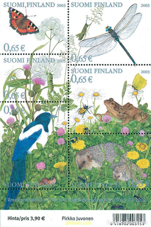 Sellos: 122839 MNH FINLANDIA 2003 FAUNA Y FLORA