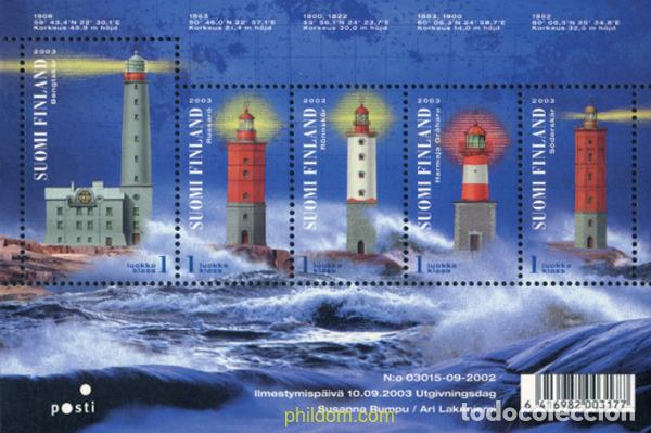 Sellos: 132113 MNH FINLANDIA 2003 FAROS
