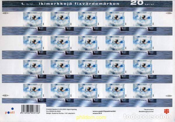 Sellos: 171210 MNH FINLANDIA 2003 SELLOS CON MENSAJE