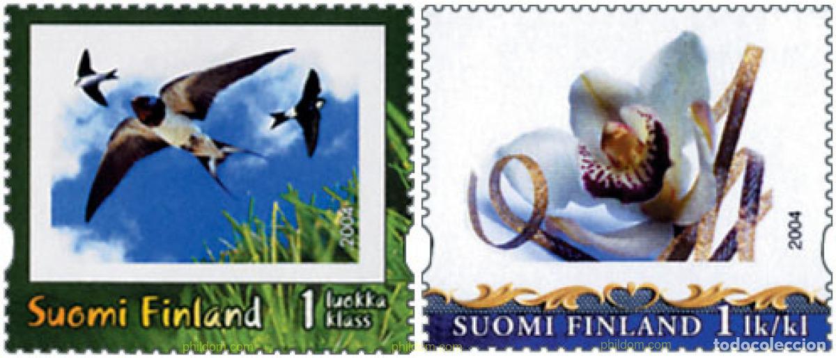 Sellos: 145571 MNH FINLANDIA 2004 SELLOS CON MENSAJE