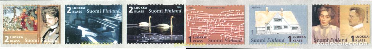 Sellos: 314320 MNH FINLANDIA 2004 HOMENAJE A JEAN SIBELIUS
