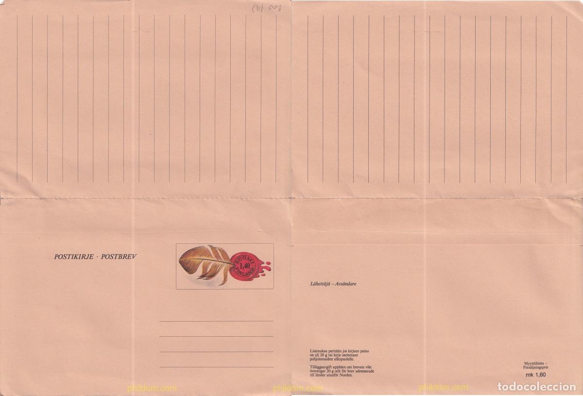 Sellos: 781751 MNH FINLANDIA 1984 TARJETA POSTAL - PLUMA Y LACRE
