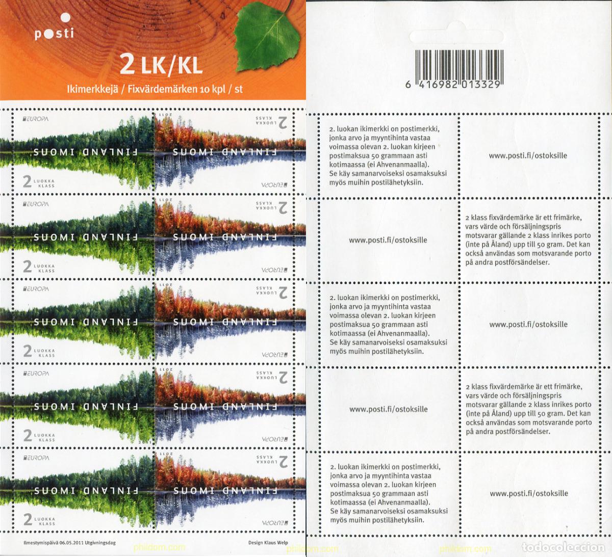 Sellos: 264345 MNH FINLANDIA 2011 EUROPA CEPT 2011 - A&Ntilde;O INTERNACIONAL DE LOS BOSQUES