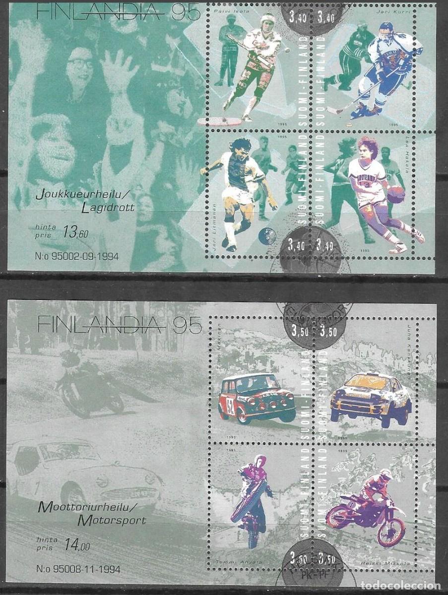 Sellos: HB USADA DE FINLANDIA 1995, YT 15/ 16