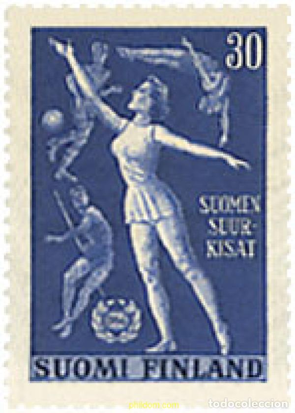 Sellos: 65307 MNH FINLANDIA 1956 JUEGOS DEPORTIVOS EN HELSINKI