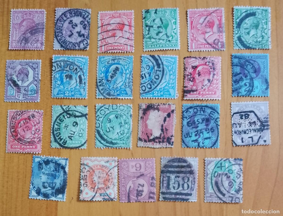 Sellos: LOTE 23 SELLOS ANTIGUOS DEL MUNDO, UNIVERSALES.