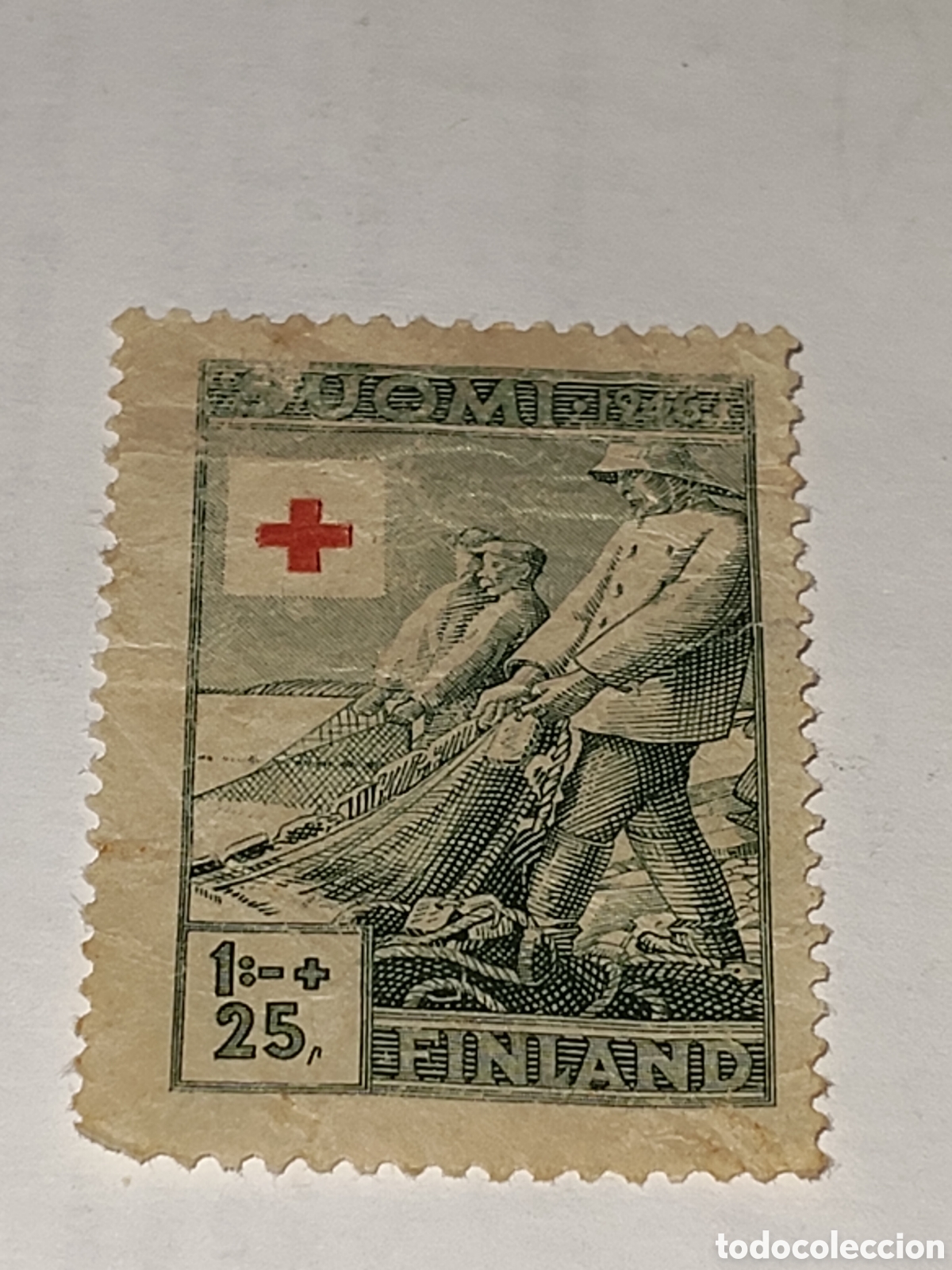 Sellos: Sello de Noruega ben&eacute;fico semipostal 1946