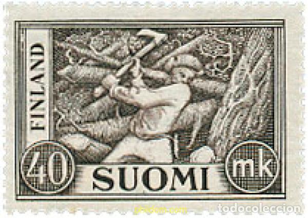 Sellos: 793352 HINGED FINLANDIA 1952 LE&Ntilde;ADOR