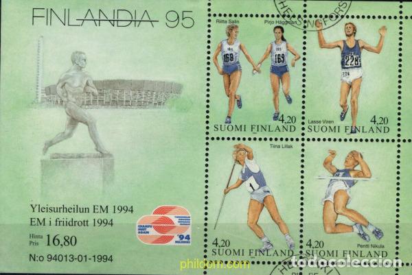 Sellos: 793769 USED FINLANDIA 1994 FINLANDIA 95. CAMPEONATOS DE EUROPA DE ATLETISMO