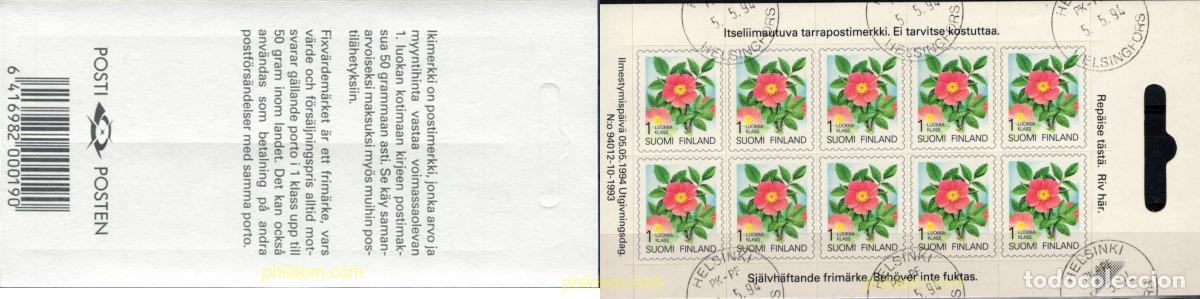Sellos: 793768 USED FINLANDIA 1994 FLORA