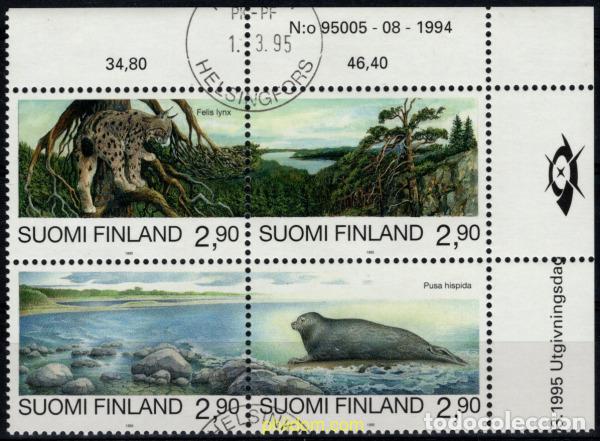 Briefmarken: 793775 USED FINLANDIA 1995 PROTECCION DE LA NATURALEZA