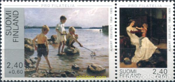 Briefmarken: 109765 MNH FINLANDIA 1995 PRO FILATELIA. PINTURAS DE ALBERT EDELFELT