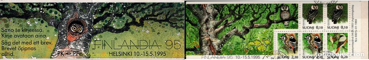 Sellos: 793842 USED FINLANDIA 1993 AVES