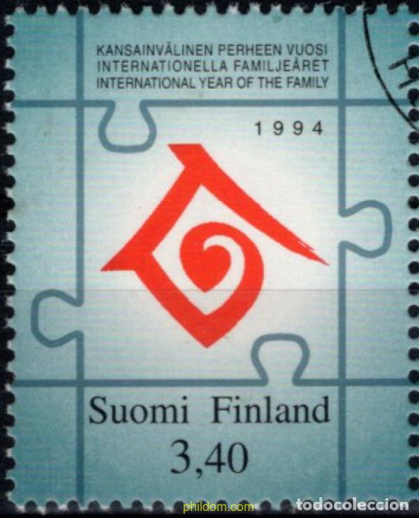 Sellos: 793900 USED FINLANDIA 1994 A&Ntilde;O INTERNACIONAL DE LA FAMILIA
