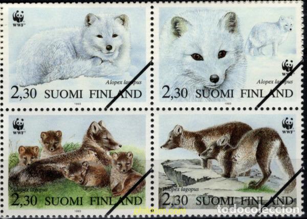 Sellos: 793904 MNH FINLANDIA 1993 ZORRO ARTICO