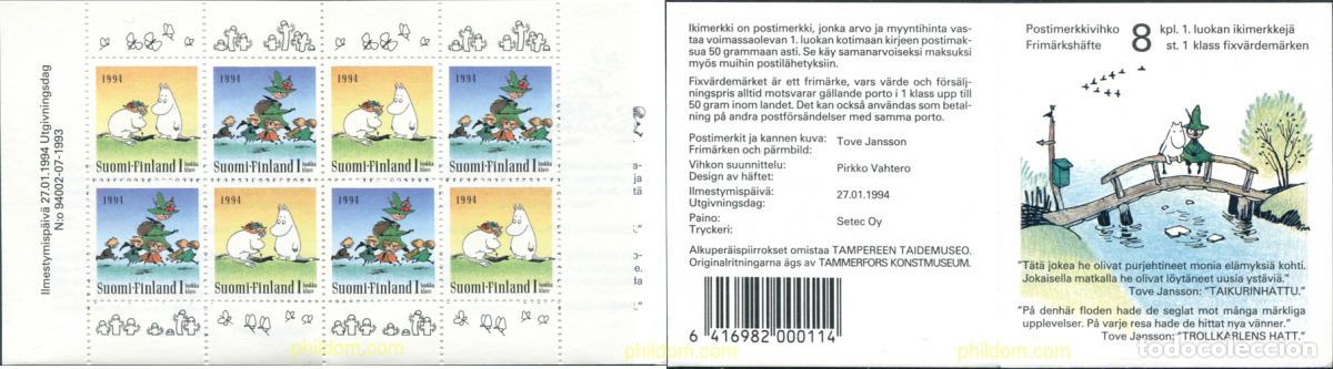 Sellos: 105581 MNH FINLANDIA 1994 LOS MUMIN