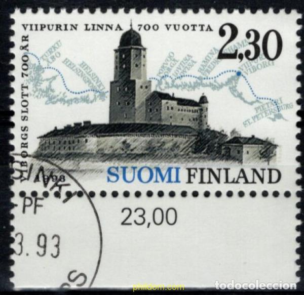 Sellos: 794284 USED FINLANDIA 1993 700 ANIVERSARIO DEL CASTILLO DE VYBORG