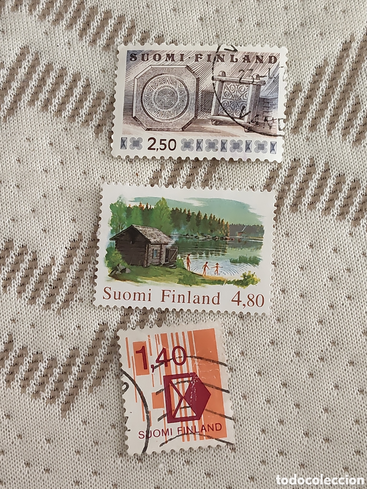 Sellos: 3 sellos variados de Finlandia