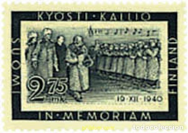 Sellos: 785486 HINGED FINLANDIA 1941 MUERTE DEL PRESIDENTE KALLIO