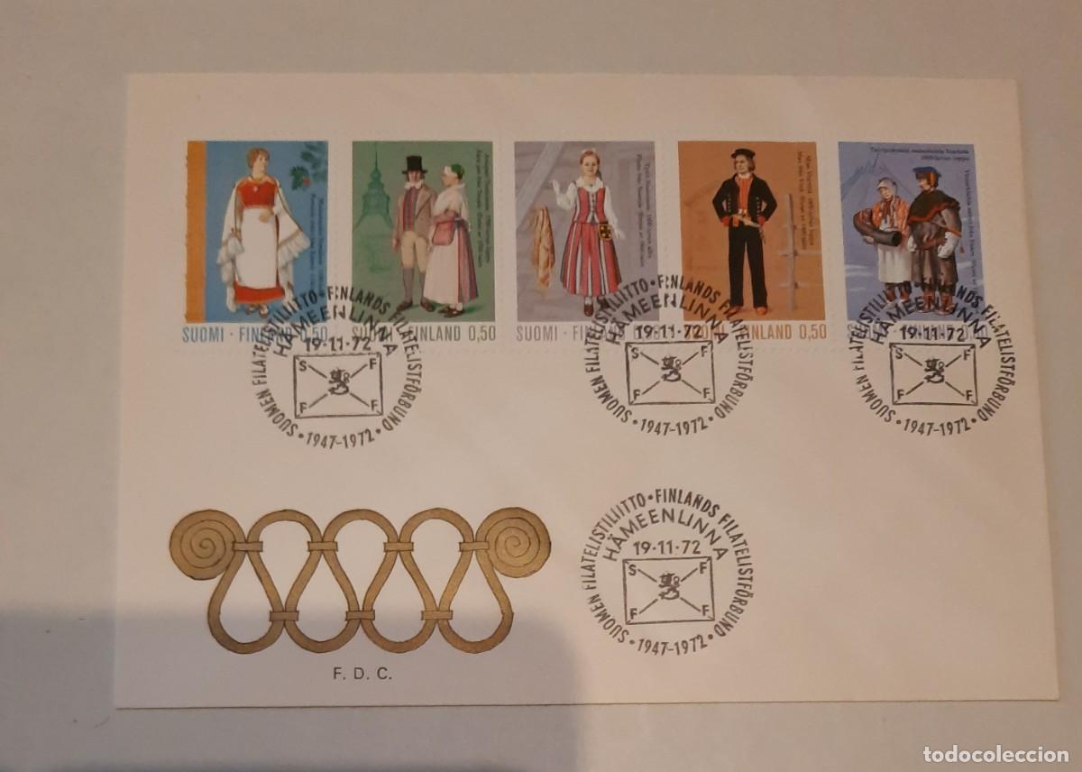 Stamps: FDC Trajes tradicionales finlandeses H&auml;meenlinna 19.11.72