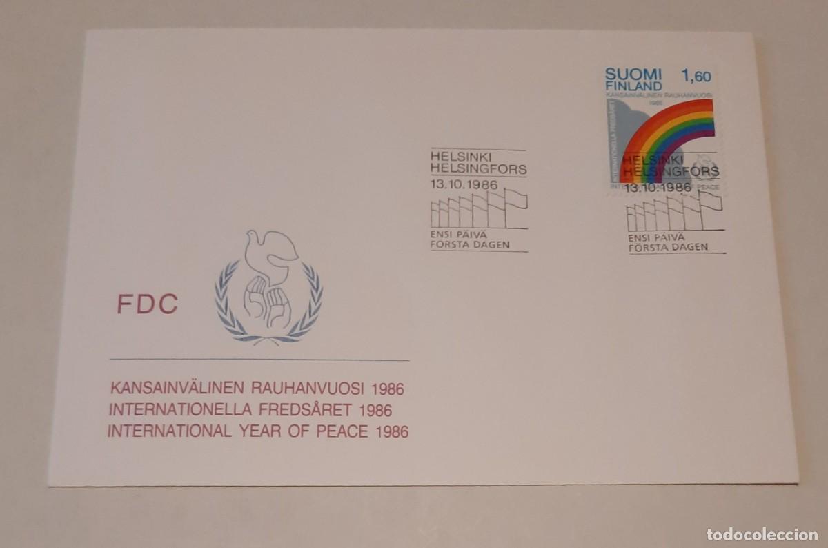 Stamps: FDC A&ntilde;o Internacional de la Paz Helsinki 13.10.1992