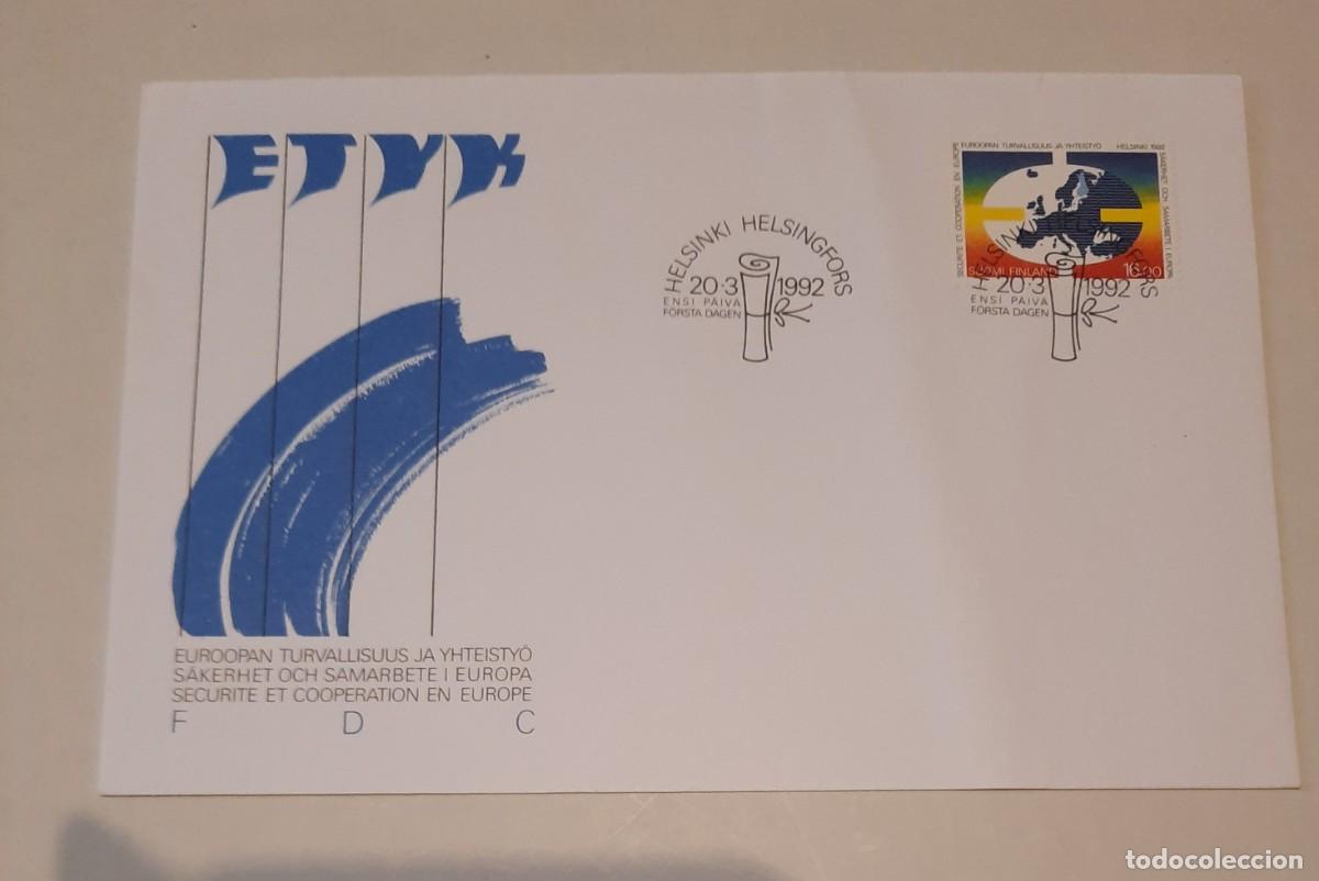 Stamps: FDC ETYK Seguridad y cooperaci&oacute;n en Europa Helsinki 20.3.1992