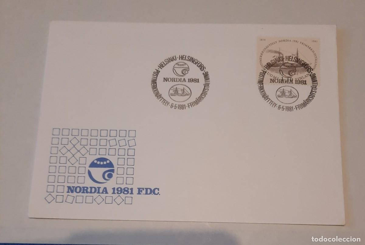 Stamps: FDC Nordia 1981 Exposici&oacute;n de sellos Helsinki 6.5.1981