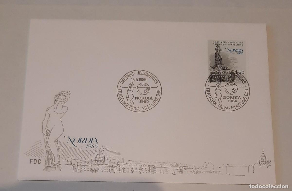 Stamps: FDC Nordia 1985 Exposici&oacute;n de sellos n&oacute;rdicos Helsinki 15.5.85