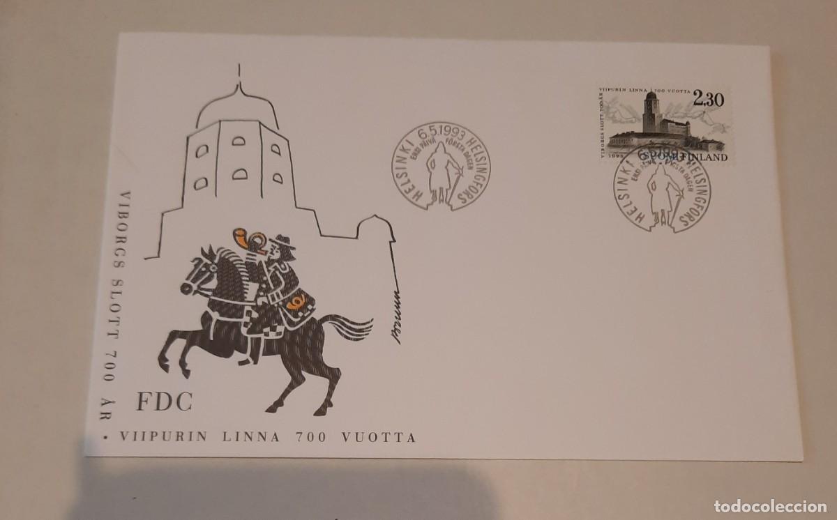 Stamps: FDC 700 a&ntilde;os del castillo de Viipuri Helsinki 6.5.1993