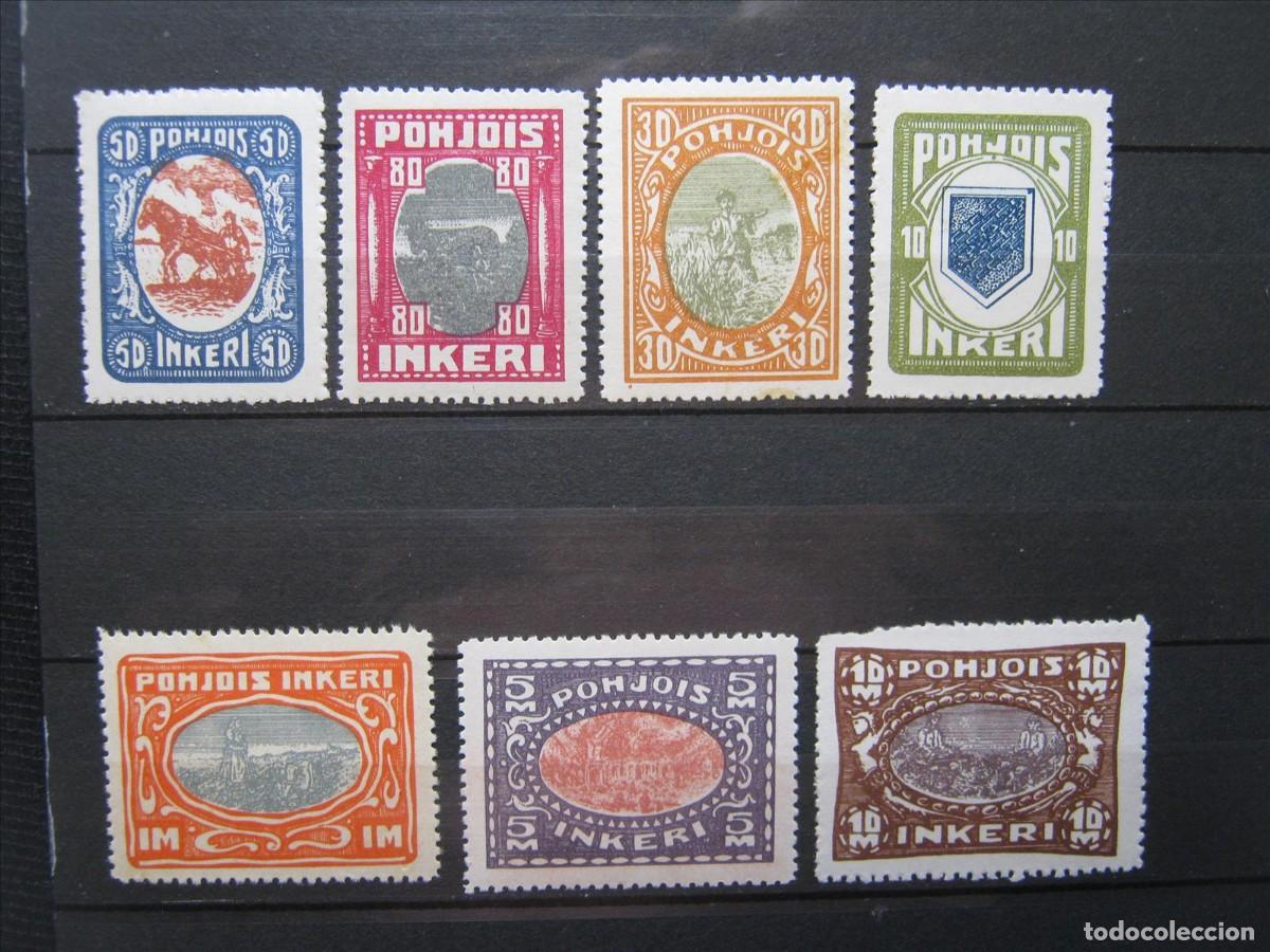Stamps: INGRIA FINLANDIA 1920 SERIE YVERT 8/14MNH** SIN CHARNELA LUJO LEER.