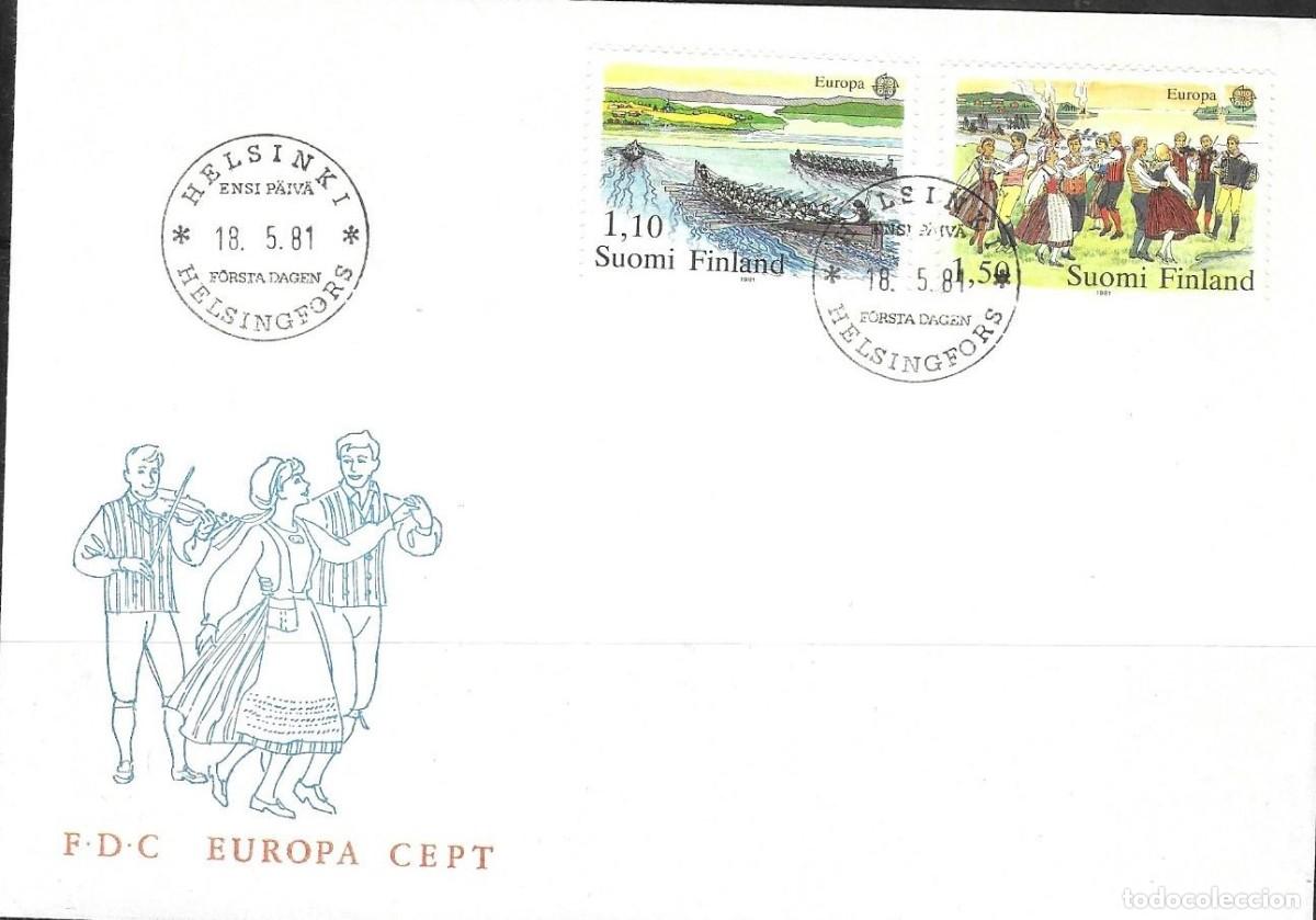 Selos: FDC FINLANDIA 1981, EUROPA YT 845/ 46