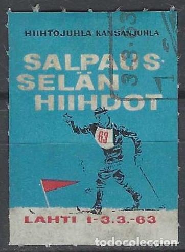 Sellos: FINLANDIA 1963 - VI&Ntilde;ETA FESTIVAL NACIONAL DE ESQU&Iacute; - USADA