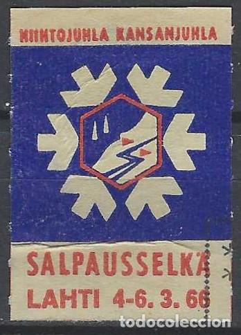 Sellos: FINLANDIA 1966 - VI&Ntilde;ETA FESTIVAL NACIONAL DE ESQU&Iacute; - MSG