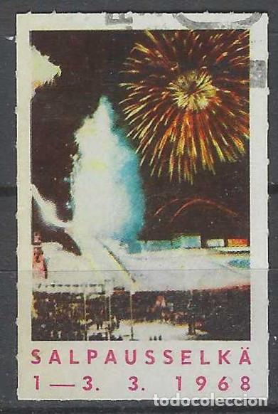 Sellos: FINLANDIA 1968 - VI&Ntilde;ETA FESTIVAL DE INVIERNO CON FUEGOS ARTIFICALES - USADA