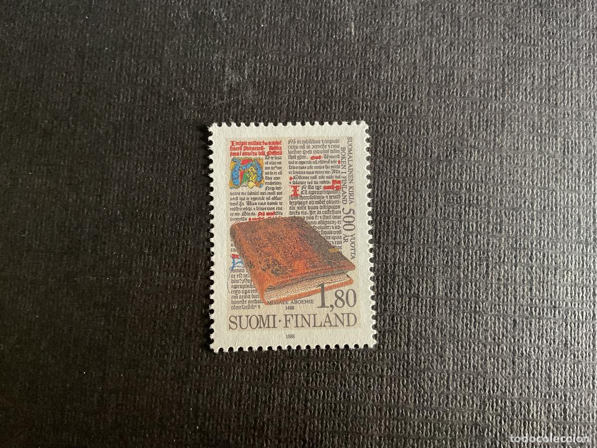 Sellos: FINLANDIA N&ordm; YVERT 1022*** A&Ntilde;O 1988. 500 ANIVERSARIO IMPRESION DEL PRIMER LIBRO EN FINLANDIA