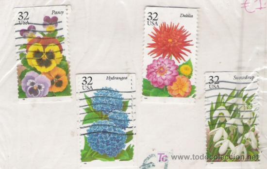 Sellos: TEMA FLORA DE EE.UU. - Foto 1