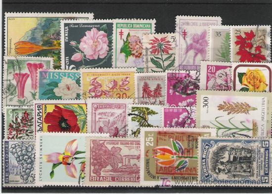 Sellos: FLORA LOTE DE SELLOS - Foto 1