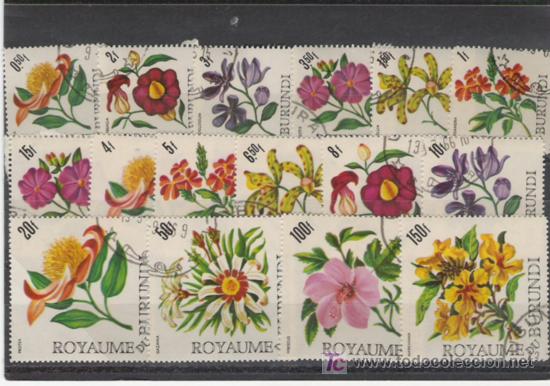 Sellos: TEMA FLORA BONITO LOTE DE SELLOS - Foto 1