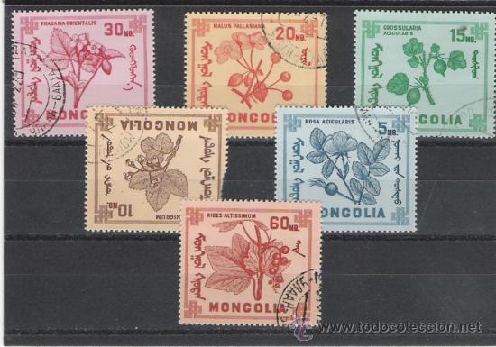 Sellos: MONGOLIA BONITA SERIE DE FLORA - Foto 1