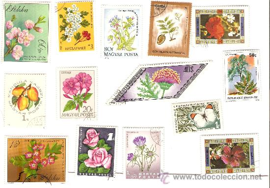 Sellos: LOTE 002: 30 SELLOS DE FLORES & FLORA - Foto 2