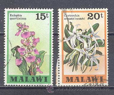 Sellos: MALAWI- FLORES- USADO - Foto 1