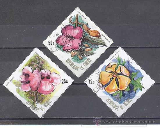 Sellos: REPUBLICA DE GUINEA  FLORA - Foto 1