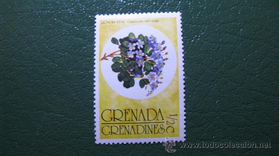 Sellos: grenada, tema flores,biodiversidad forestal - Foto 1