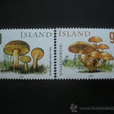 Sellos: ISLANDIA 2006 IVERT 1072/3 *** SETAS - FLORA