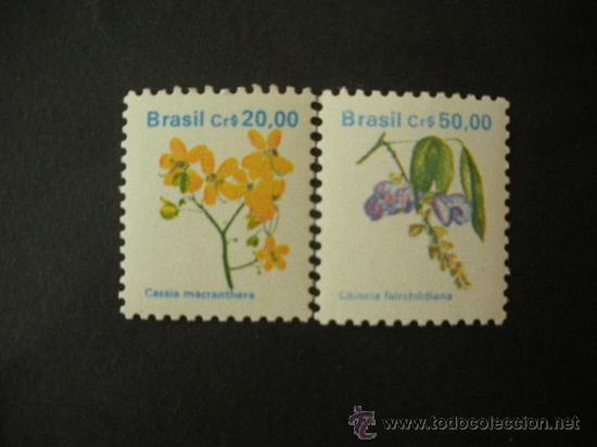 brasil 1990 ivert 1963/4 *** flores brasileñas - Comprar sellos 