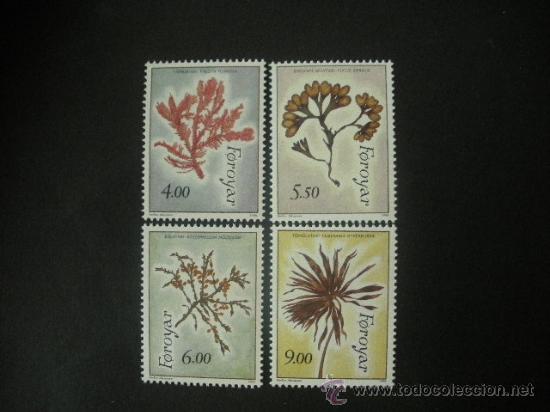 Sellos: Feroe 1996 Ivert 288/91 *** Flora - Algas Marinas - Foto 1