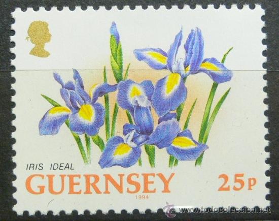 Sellos: GUERNSEY 1994 - FLORES - YVERT 642 - Foto 1