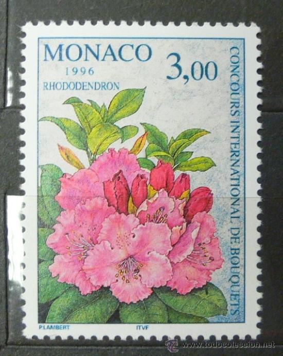 Sellos: MONACO 1996 - FLORA - CONCURSO DE BOUQUETS - YVERT 2028 - Foto 1