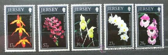 Sellos: JERSEY 1993 - FLORES - YVERT 589-93 - Foto 1
