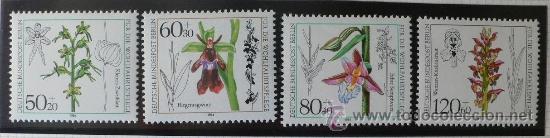 Sellos: BERLIN 1984 - FLORES - YVERT 685-688 - Foto 1